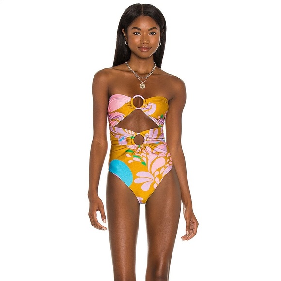 Zimmermann One Piece Teddy Double Ring Swimsuit - Picture 2 of 15